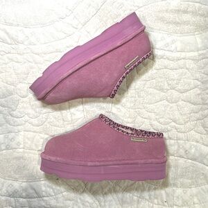 Girls Pink Platform Slip-On slippers Shoes